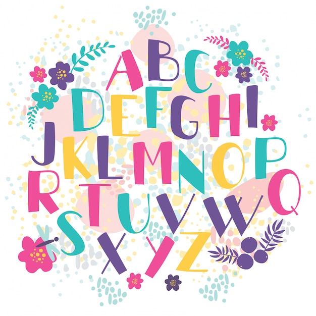 Free vector hand-drawn letters