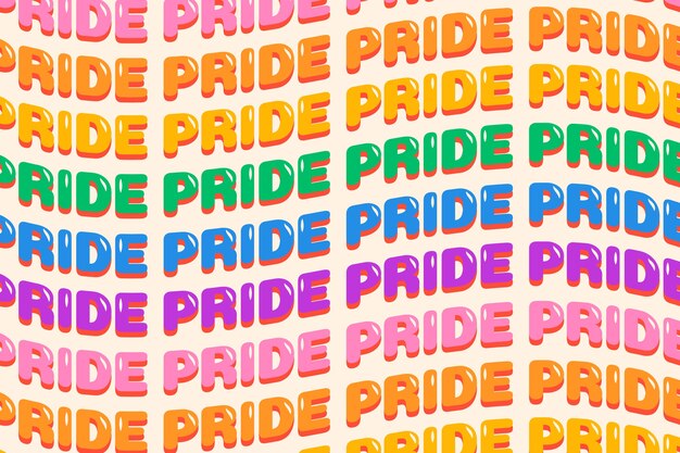 Hand drawn lgbt pride background