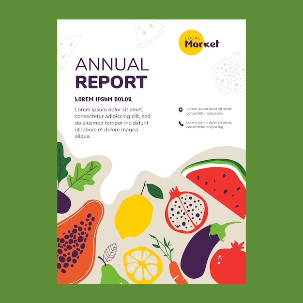 Hand drawn local market annual report