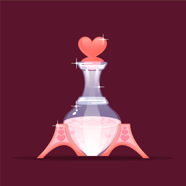 Free Vector hand drawn love potion illustration