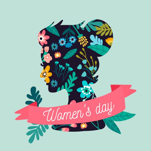 Hand drawn lovely illustration for women's day