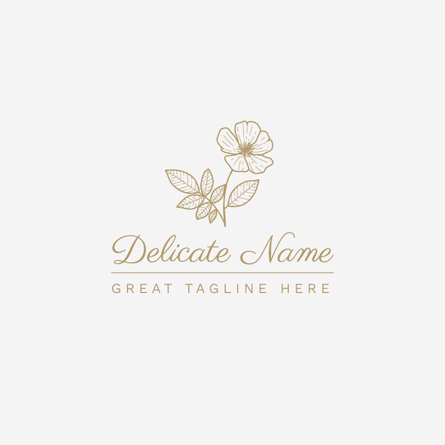 Free Vector hand drawn luxury logo template