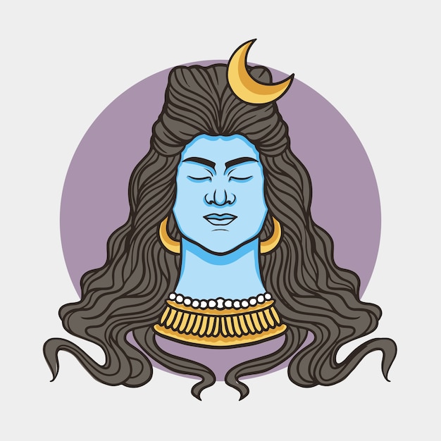 Free Vector hand drawn maha shivaratri illustration