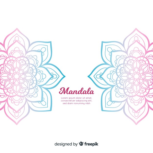 Hand drawn mandala background