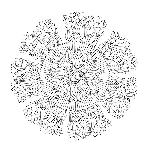 Hand drawn mandala