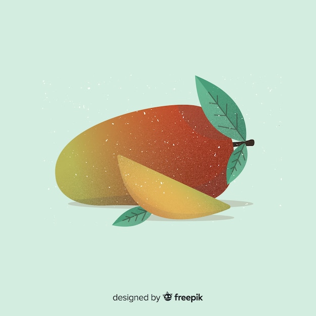 Free Vector hand drawn mango background