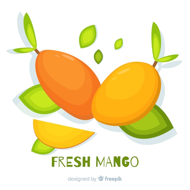 Free vector hand drawn mango illustration