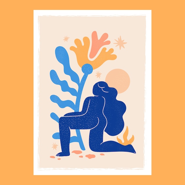 Free Vector hand drawn matisse style illustration