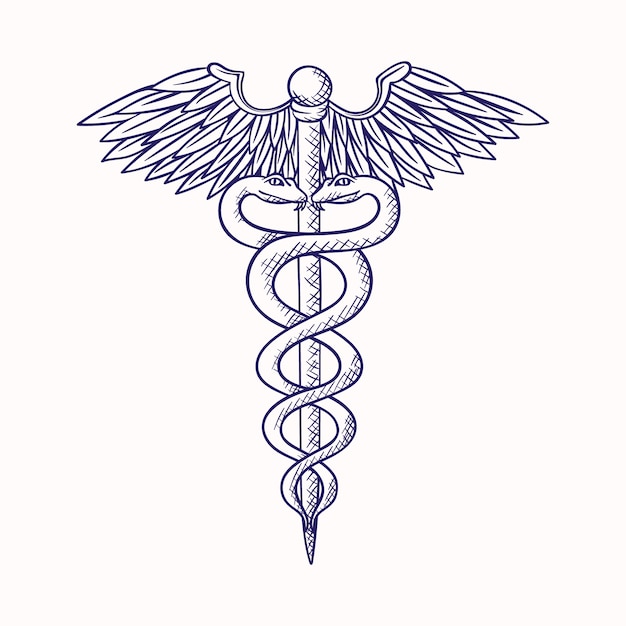 Hand drawn medical symbol