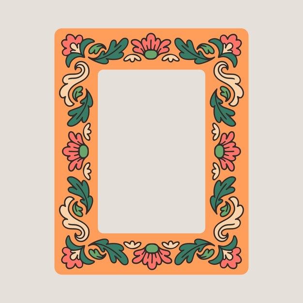 Hand drawn medieval frame design