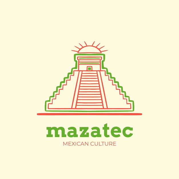 Hand drawn mexico logo design