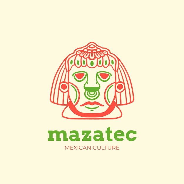 Free Vector hand drawn mexico logo design