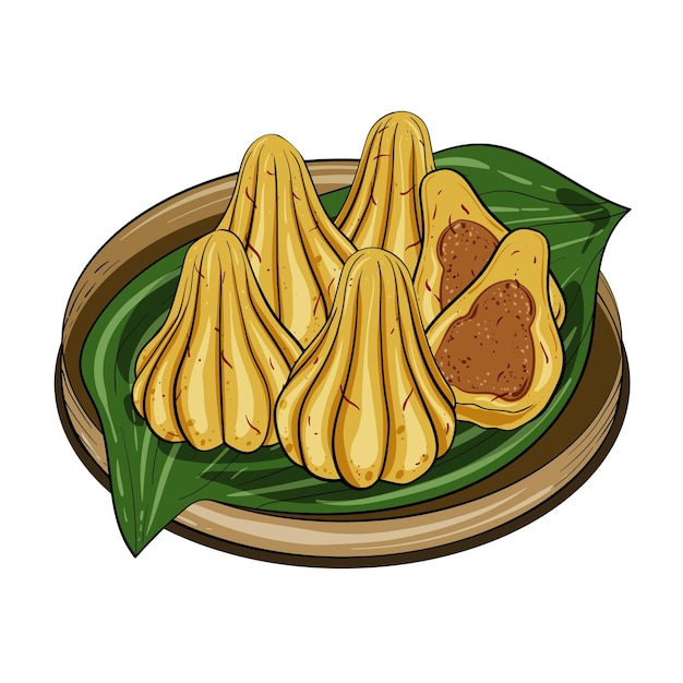 Hand drawn modak illustration