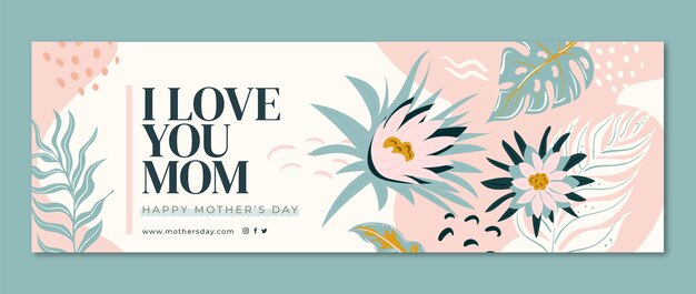 Hand drawn mother's day twitter header