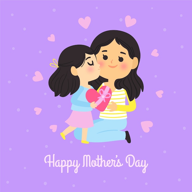 Free Vector hand drawn mothers day concept