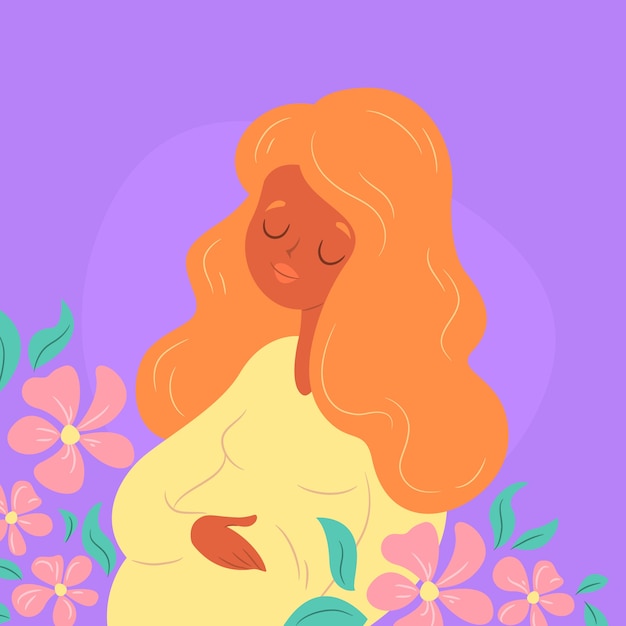 Hand-drawn mothers day illustration theme