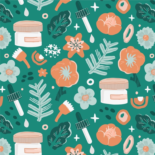 Free vector hand drawn muted colors pattern design