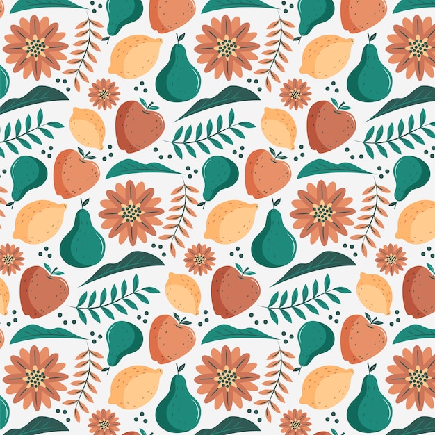 Free vector hand drawn muted colors pattern