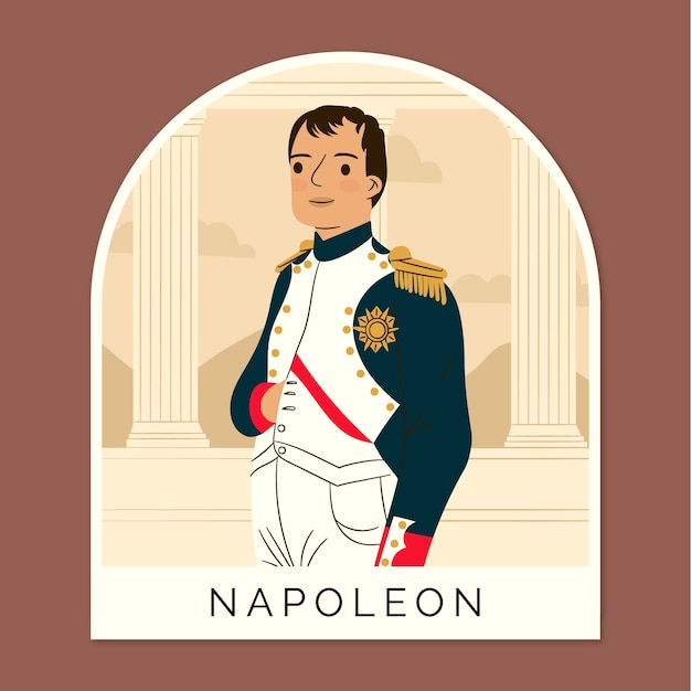 Free Vector hand drawn napoleon illustration