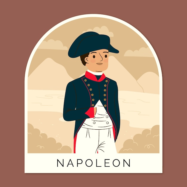 Hand drawn napoleon illustration