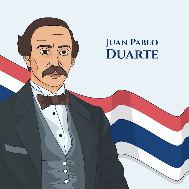 Hand drawn natalicio de benito juarez illustration