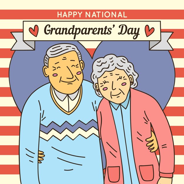 Hand drawn national grandparents' day