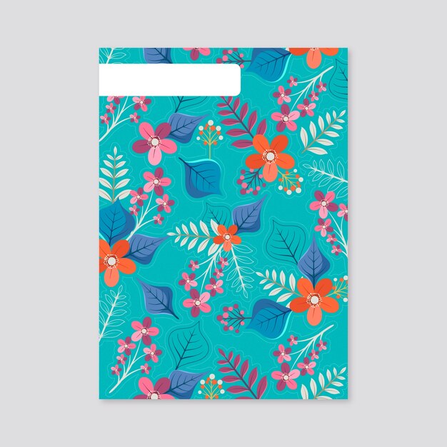 Hand drawn notebook cover design