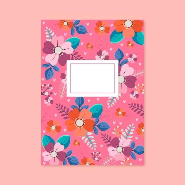 Free Vector hand drawn notebook cover design