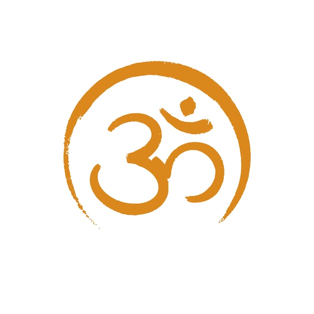 Free Vector hand drawn om symbol