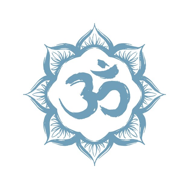 Hand drawn om symbol