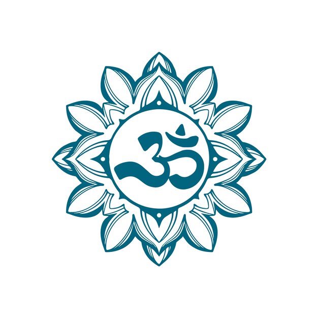 Hand drawn om symbol