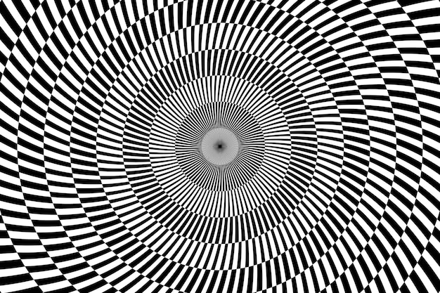 Free vector hand drawn optical illusion background