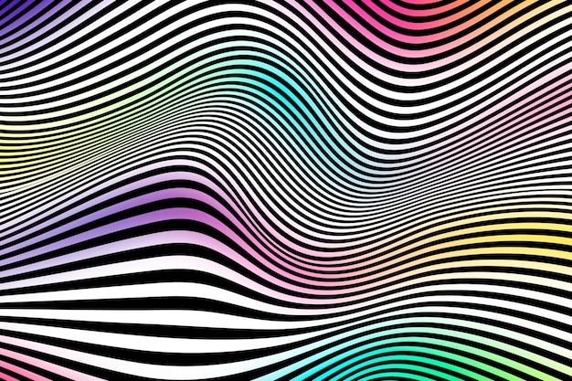 Free Vector hand drawn optical illusion background