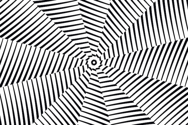 Free vector hand drawn optical illusion background