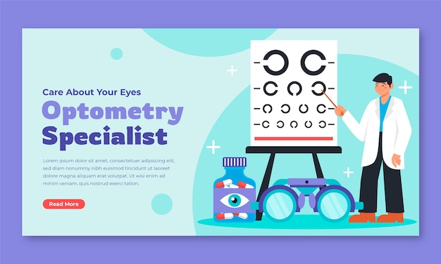 Free vector hand drawn optometrist template