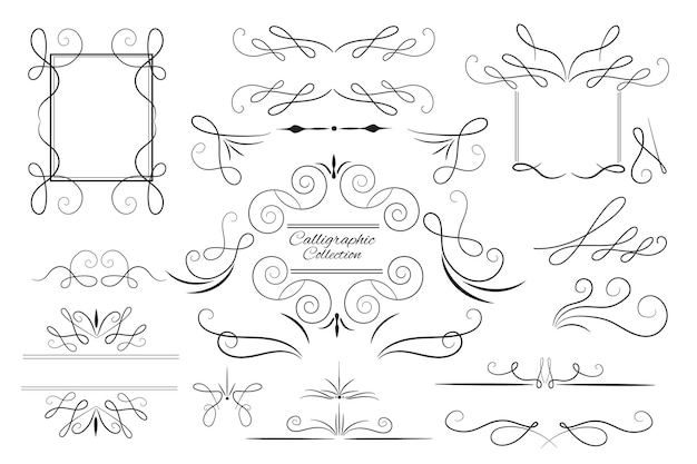 Free Vector hand drawn ornament set