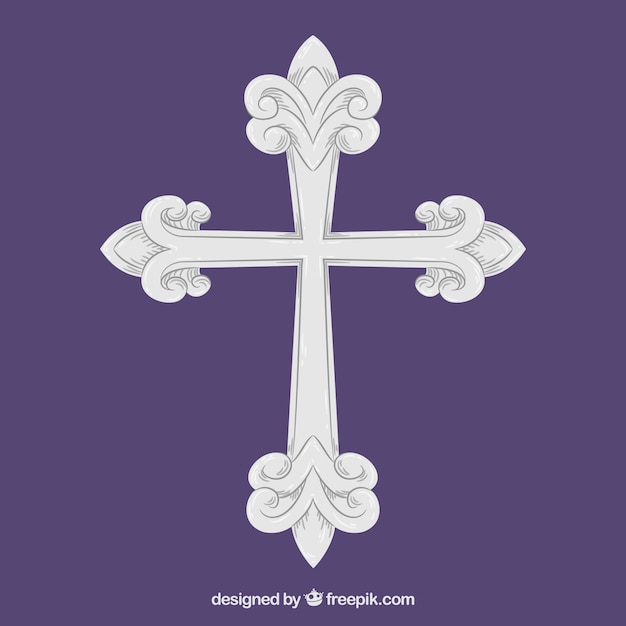 Free Vector hand drawn ornamental cross