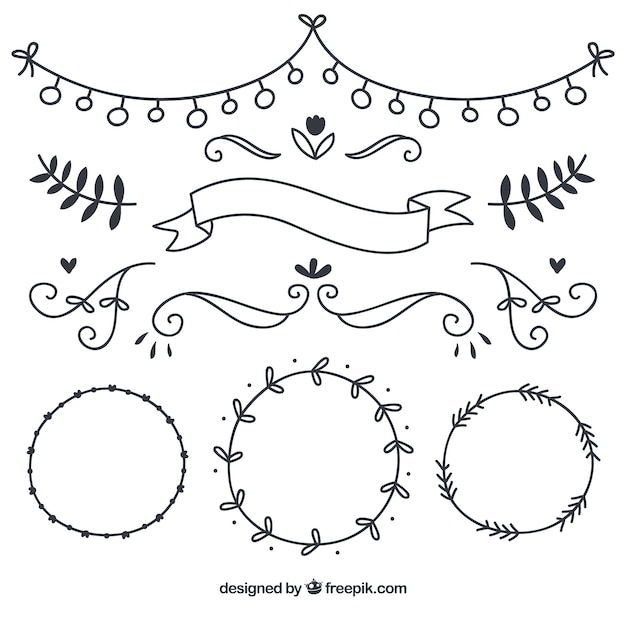 Hand drawn ornamental decoration