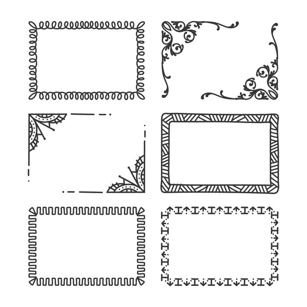 Hand drawn ornamental frame