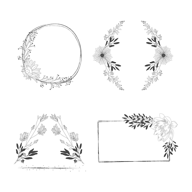 Free Vector hand drawn ornamental frame