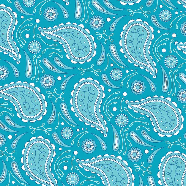 Free Vector hand drawn paisley pattern illustration