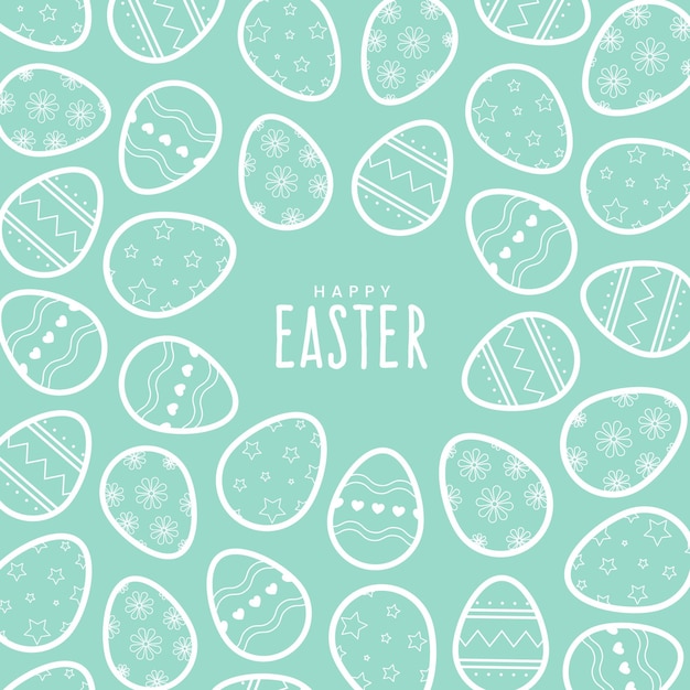 Free vector hand drawn pastel easter