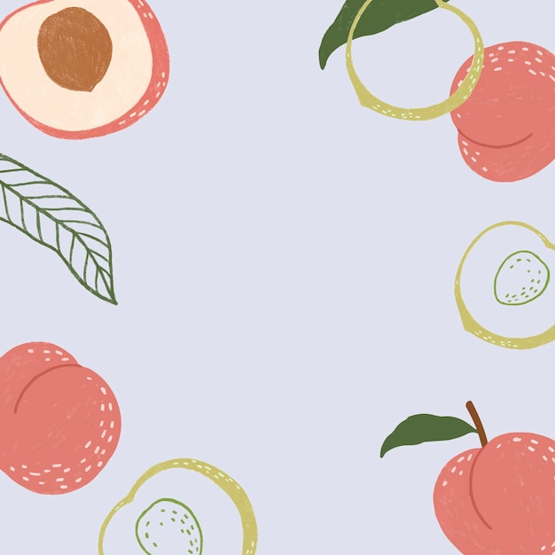 Free Vector hand drawn peach wallpaper