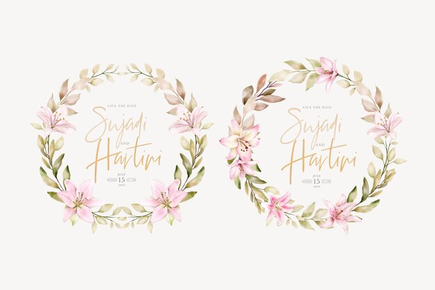 hand drawn peony wreath design