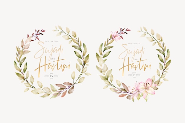 hand drawn peony wreath design