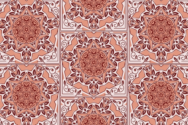 Hand drawn persian carpet pattern