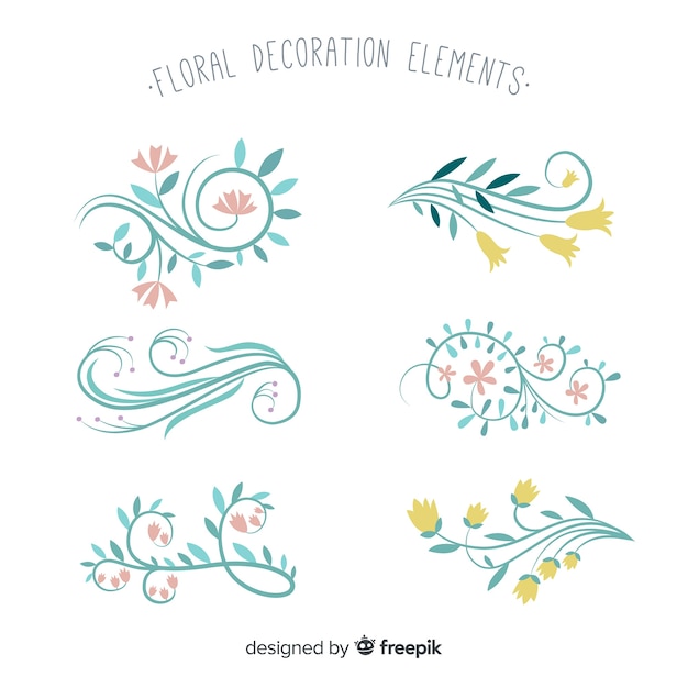 Free Vector hand drawn plants collection