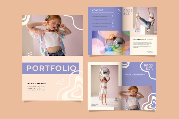 Hand drawn portfolio templates