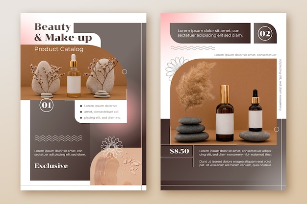 Hand drawn product catalog template