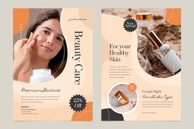 Free Vector hand drawn product catalog template